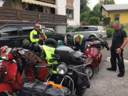 Juni 2018 Vespa Alp Days in Österreich